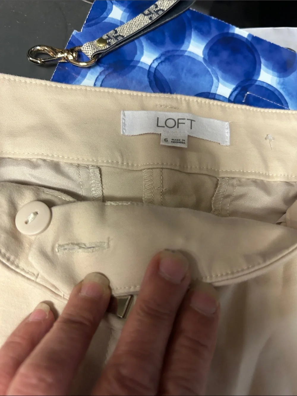Women’s loft tapered dress pants in Beige